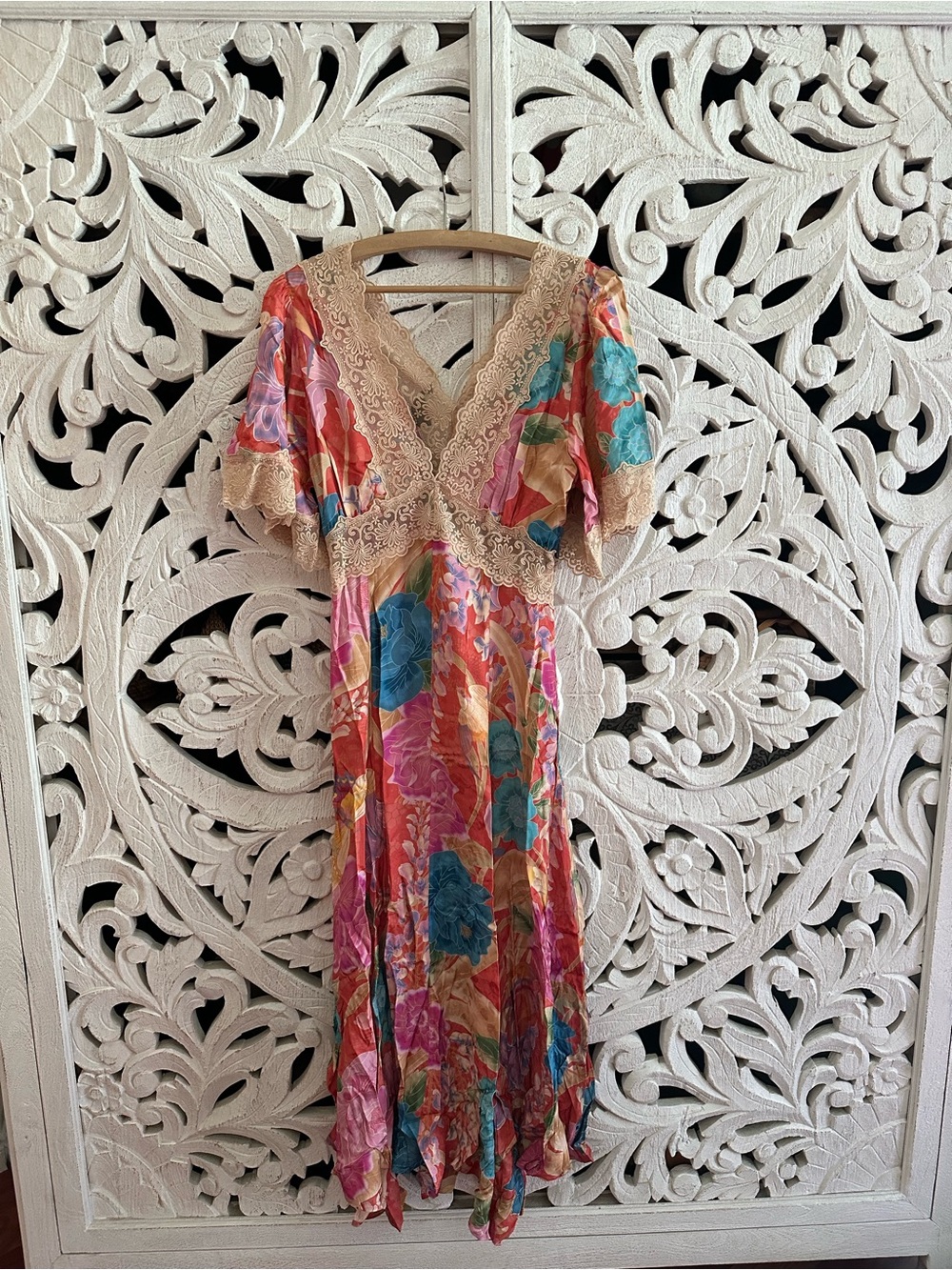 SPELL Painters Garden Lace Maxi Dress - Picture 7 of 8